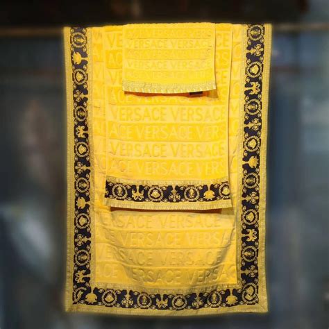 replica versace towels|bathroom decor with versace.